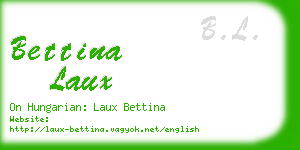 bettina laux business card